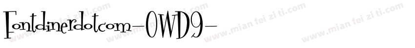 Fontdinerdotcom-0WD9字体转换