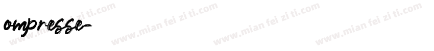 ompresse字体转换