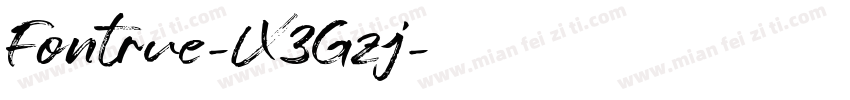 Fontrue-X3Gzj字体转换