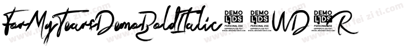 ForMyTearsDemoBoldItalic-0WD1R字体转换
