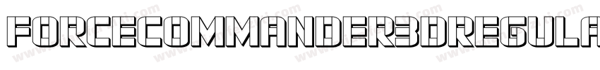 ForceCommander3DRegular-JRmP7字体转换