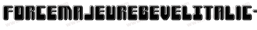 ForceMajeureBevelItalic-W3wA字体转换