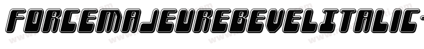ForceMajeureBevelItalic-W3wA字体转换
