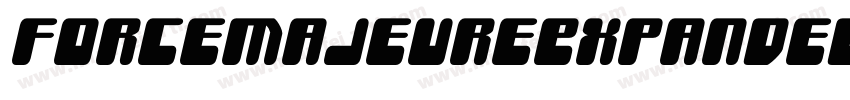 ForceMajeureExpandedItalic-D2q1字体转换