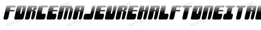 ForceMajeureHalftoneItalic-JP5x字体转换