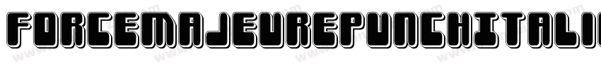 ForceMajeurePunchItalic-yW8M字体转换