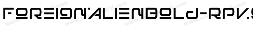 ForeignAlienBold-Rpv9l字体转换