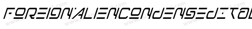 ForeignAlienCondensedItalic-YzEq8字体转换