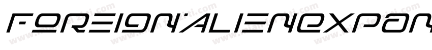 ForeignAlienExpandedItalic-vmAnO字体转换
