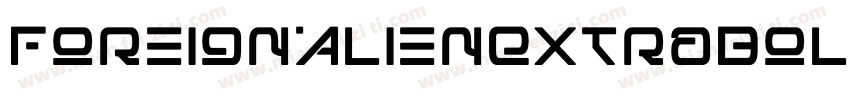 ForeignAlienExtraBoldItalic-9YKMB字体转换