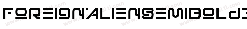 ForeignAlienSemiBoldItalic-8MaOz字体转换