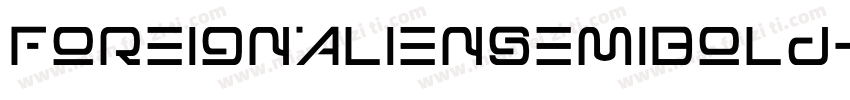 ForeignAlienSemiBold-BW0L5字体转换