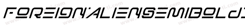 ForeignAlienSemiBoldItalic-8MaOz字体转换