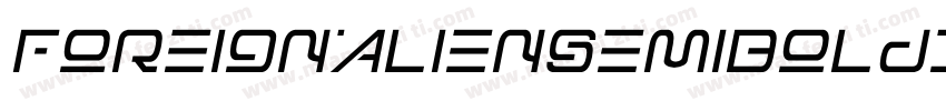 ForeignAlienSemiBoldItalic-8MaOz字体转换