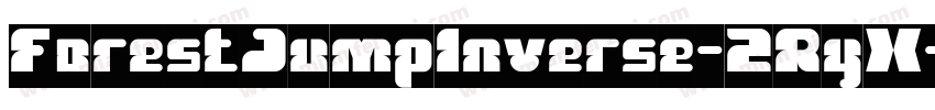 ForestJumpInverse-2RyX字体转换