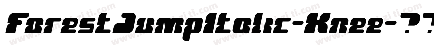 ForestJumpItalic-Knee字体转换