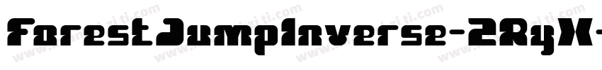 ForestJumpInverse-2RyX字体转换