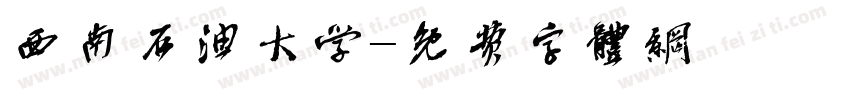 西南石油大学字体转换