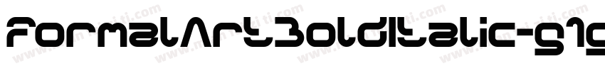 FormalArtBoldItalic-g1gE字体转换