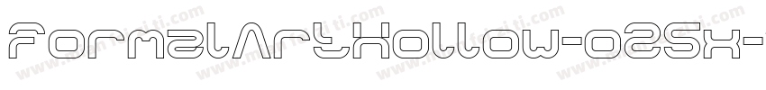 FormalArtHollow-o25x字体转换