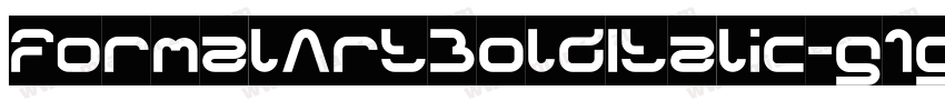 FormalArtBoldItalic-g1gE字体转换