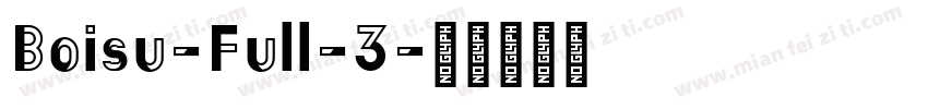 Boisu-Full-3字体转换
