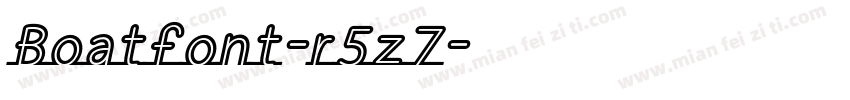 Boatfont-r5z7字体转换