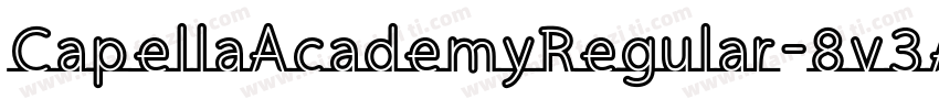 CapellaAcademyRegular-8v3A字体转换