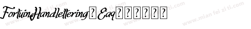 FortuinHandlettering-Eaq94字体转换