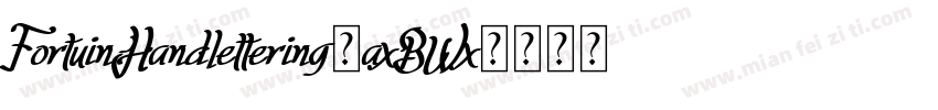 FortuinHandlettering-axBWx字体转换