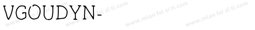 VGOUDYN字体转换