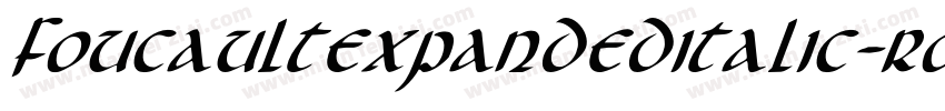 FoucaultExpandedItalic-roR9字体转换
