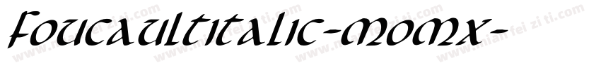 FoucaultItalic-MoMx字体转换