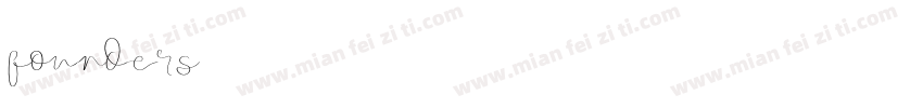 founders字体转换