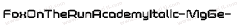 FoxOnTheRunAcademyItalic-MgGe字体转换