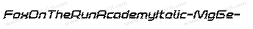 FoxOnTheRunAcademyItalic-MgGe字体转换