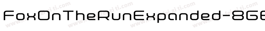 FoxOnTheRunExpanded-8G60字体转换
