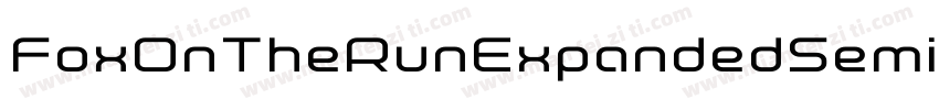 FoxOnTheRunExpandedSemital-rLA7字体转换