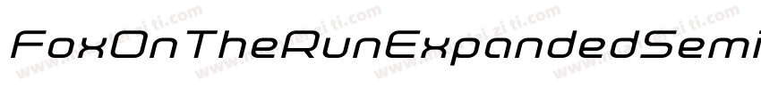 FoxOnTheRunExpandedSemital-rLA7字体转换