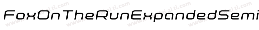 FoxOnTheRunExpandedSemital-rLA7字体转换