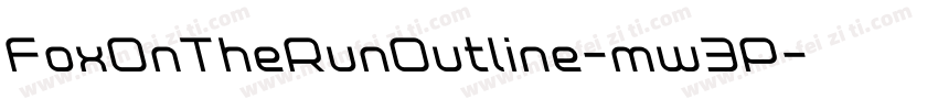 FoxOnTheRunOutline-mw3P字体转换