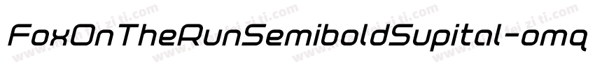 FoxOnTheRunSemiboldSupital-omq0字体转换