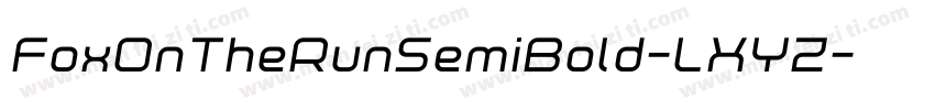 FoxOnTheRunSemiBold-LXYZ字体转换