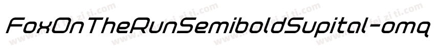 FoxOnTheRunSemiboldSupital-omq0字体转换