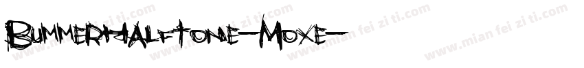 BummerHalftone-Moxe字体转换