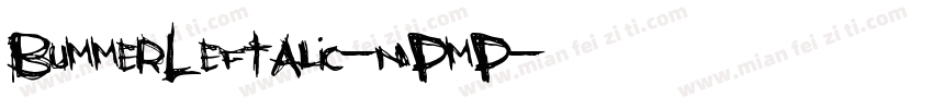 BummerLeftalic-nPmP字体转换