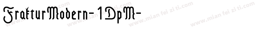 FrakturModern-1DpM字体转换