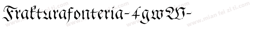 Frakturafonteria-4gwW字体转换