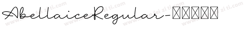 AbellaiceRegular字体转换