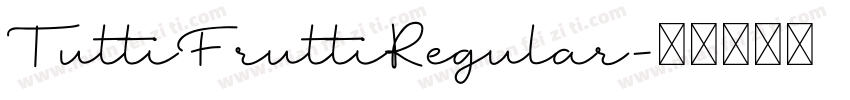 TuttiFruttiRegular字体转换